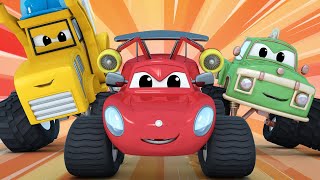 Monster Trucks pour enfants - La course folle ! - Monster Town 🚗 Dessin animé Monster Trucks