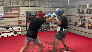 Hillstreet boxing gym sparring