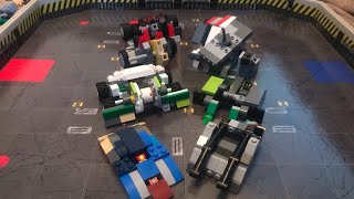 Black dragon vs lucky LEGO battlebots fight night hyper lash