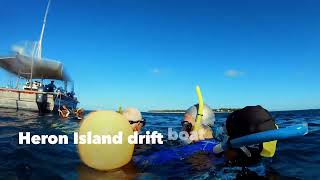 Heron Island boat drift snorkelling 12 Apr 2022