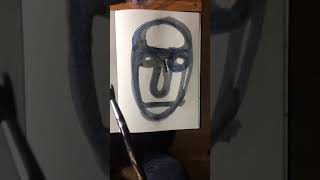 Drawing with acrylic