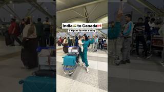 India to Canada #aircanada #toronto #trending #babyflying #vlog #travelvlogger #babytips