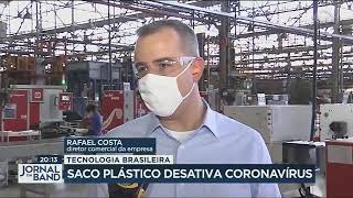 Saco Plástico Antiviral - Tecnologia Brasileira