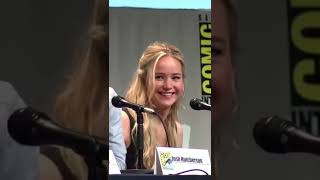 Jennifer Lawrence Looking So Cute During Interview | Celebrity Moments #Shorts #Jenniferlawrence