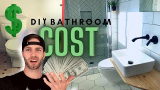 DIY Bathroom Remodel Cost (More $$$ than I expected!)