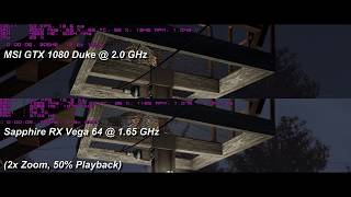 Fallout 4 - Quick FPS test - 1080 2.0 GHz vs Vega 64 1.65 GHz