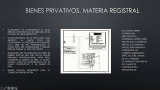 Condominios: Unidades Privativas y Areas Comunes