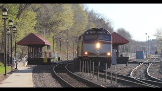 HD MBTA Trains on the Haverhill Line April 2021