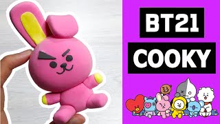 BT21 COOKY (쿠키) CLAY ART TUTORIAL | BTS JUNGKOOK (전정국) | Diy Works