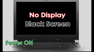 Laptop turns on but no display #Black Screen