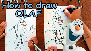 Learn to draw Olaf from Frozen in a few easy steps