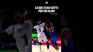 GULAT ANG DEPENSA! AJ Edu finds Kai Sotto for the monster slam! | Gilas Pilipinas vs South Sudan