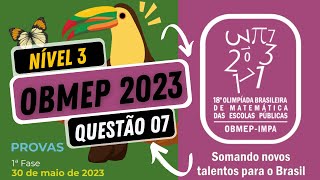 OBMEP 2023  Nível 03 | Questão 07 | Área do Polígono Amarelo