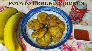 TORTANG PATATAS WITH MINCED CHICKEN #lakwatseragirl #tasty #foods