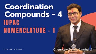 IUPAC Nomenclature of coordination compounds | Coordination Compounds class 12