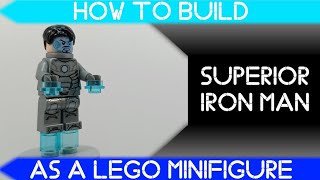 How to Build Superior Iron Man as a LEGO Minifigure