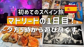 【初マドリード】夕方5時からマドリードを遊び尽くせ！！タパス、フラメンコ、無料でピカソ、東京ドーム30個分の公園