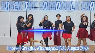 UNDER THE BOARDWALK CHA LINE DANCE - Choreographer: Greesita Wiranegara( INA) - August 2024