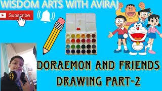 doraemon drawing part 2 /Wisdom arts with Aviraj