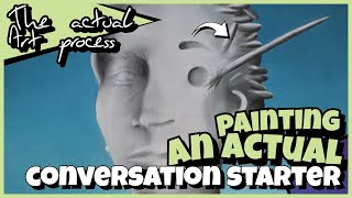 This ones a conversation starter! | watch the painting process | 'Call for Shitty Artists'