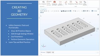 How to Use 3D Geometry Tools in COMSOL Multiphysics®