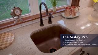 Sinkology Sisley Bar and Prep Copper Sink