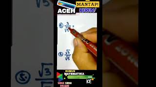 MATEMATIKA | Cara Mudah Perhitungan Akar #video #matematika #instagram #twitter @waterjoe303