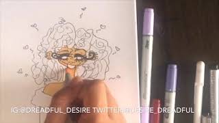 Kisses Inktober Day 18 Speed Drawing