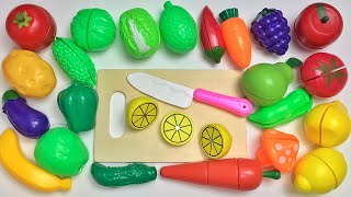 How to Cutting Wooden & Plastic Fruit Vegetables, Yellow Carrot | Satisfying Video ASMR