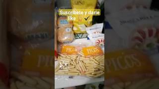 Mini compra mercadona #mercadona #shorts #comida #suscribete #family 🍗🥩🥨🥔🍌🧅🥤