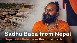 Nepali Giri Baba. Sadhu from Nepal. Interview