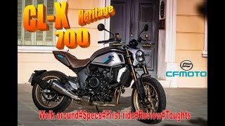 CFMOTO CL-X 700 2021 walk around, specs, review, toughts, ride along @ Bjorn De Smedt