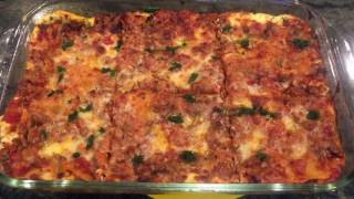 Light Lasagna...Under 400 calories per slice more at LivinRetirement.com