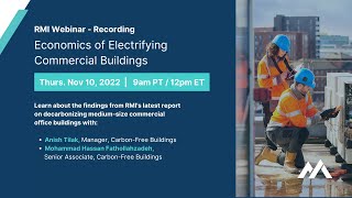 Webinar: Economics of Electrifying Commercial Buildings