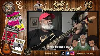 Playing my guitar and rapping “The Boondocks”by Asheru 🎸 #KatosHomeDeskConcertSeries