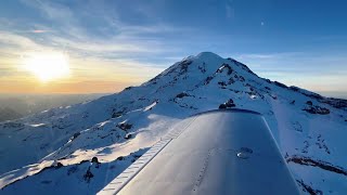 Mount Rainier Overflight at 9,500 Feet with Ham Radio Operations