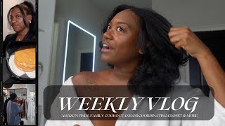 WEEKLY VLOG running errands, amazon finds, family cookout, color coordinating closet & more!