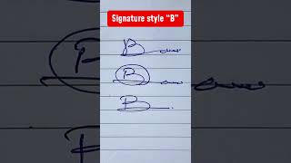 signature ideas for letter b