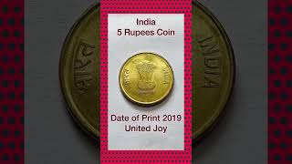 India 5 Rupees Coin (2019) | Indian Currency || United Joy