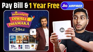 Bill Pay & Win Jio Airfiber 1 Year Free | How To Recharge Jio Airfiber 3 Month's