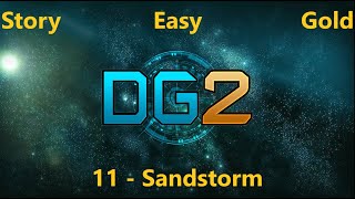 Defense Grid 2. Campaign: 11 - Sandstorm Story Easy (Gold Medal)