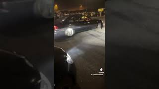 A BMW DRIFTER HITS THE FRONT OF A MERCEDES AT A CAR MEET #DRIFT #BMW #HIT #MERCEDES #LONDON #CARMEET