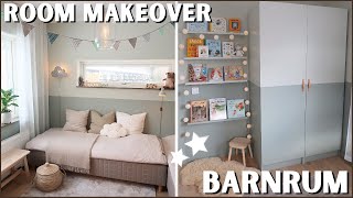 ROOM MAKEOVER I BARNRUMMET | FÖRE & EFTER