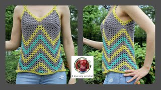 Como hacer blusa granny y zigzag