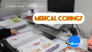 I'm going back to school| Medical Coding Books Unboxing and Tabbing| So, Precious!