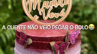 Bolo Mamãe e vovó - Bolo com Glitter 😍🌸