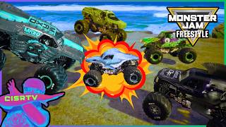 Monster Jam CRAZY Racing, Freestyle, Crashes, & High Speed Jumps 18 | High Energy Fun | Steel Titans