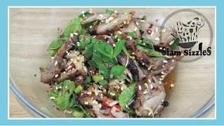 Spicy Pork Salad With Mint Recipe (Nam Tok)