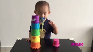 Baby Stack Color Cups Learning Education Colors for Babies, Toddlers, Kids, Children