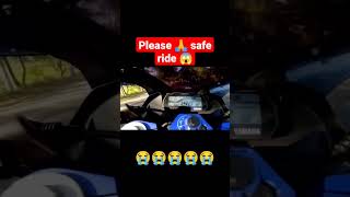 Yamaha R15 accident | please ride safely. #shorts #status #sad #safety #viral #sadstatus #support